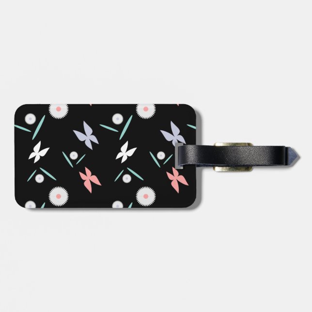 Butterflies Bag Tag - Customized (Back Horizontal)
