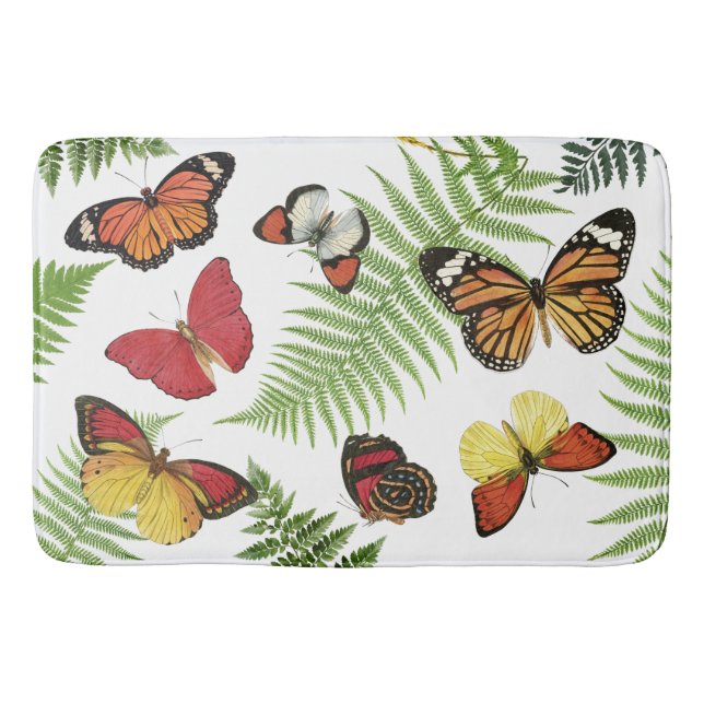 Butterflies Bath Mat (Front)