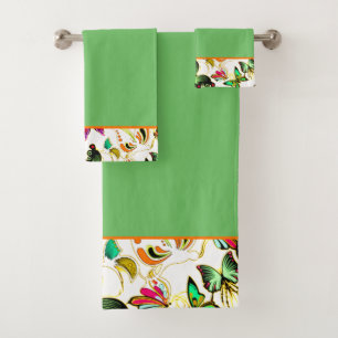 Butterflies Bath Towel Set