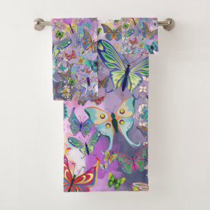 Butterflies Bath Towel Set