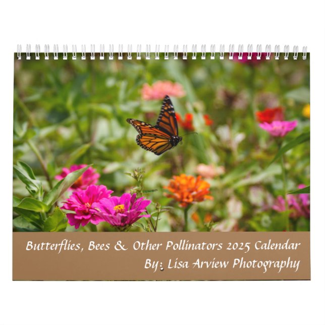Butterflies, Bees, & Other Poliinators Calendar (Cover)