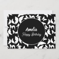 Butterflies Birthday Party Black White  Colouring 