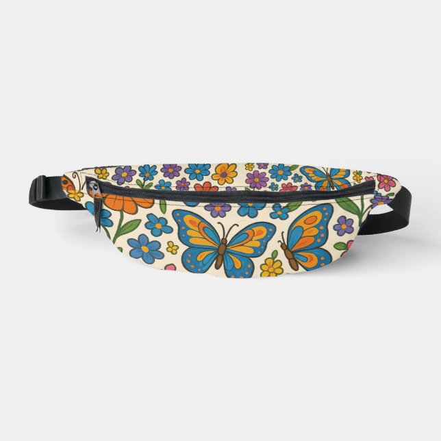 Butterflies & Blooms Fanny Pack (Front)