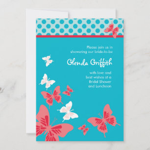 Butterflies Bridal Shower Invitation