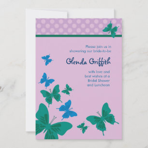 Butterflies Bridal Shower Invitation