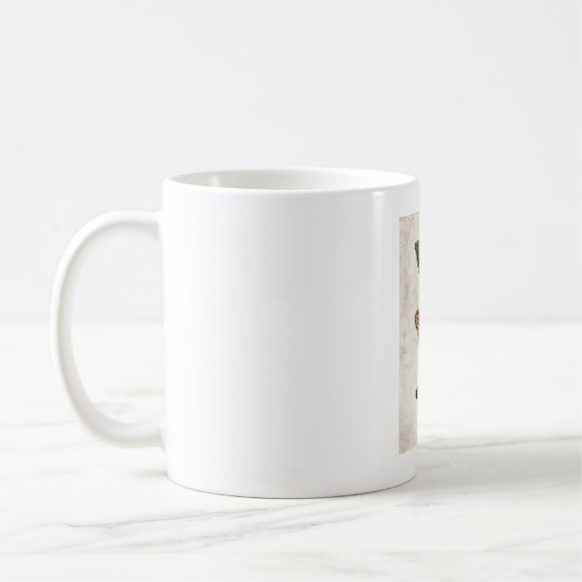 Butterflies collection coffee mug (Left)