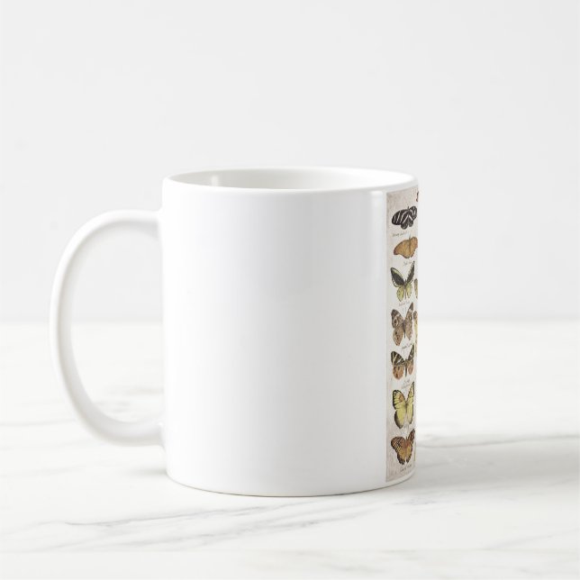 Butterflies collection coffee mug (Left)