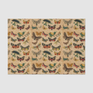 Butterflies Collection Vintage Antique Decoupage Tissue Paper