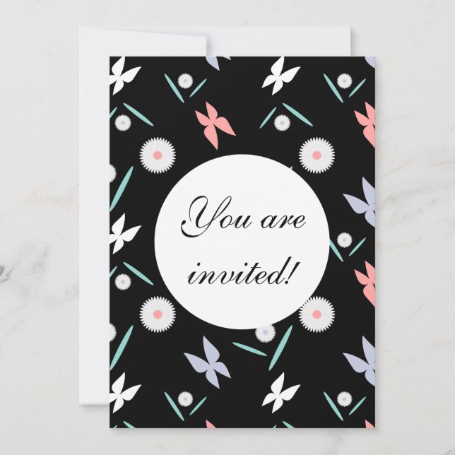 Butterflies Custom Announcement - Customized (Front)