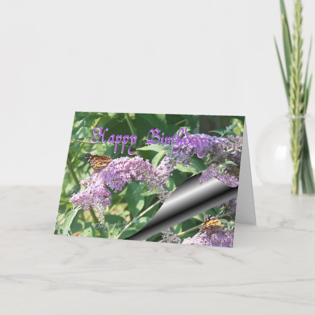 Butterflies-customize it card (Front)