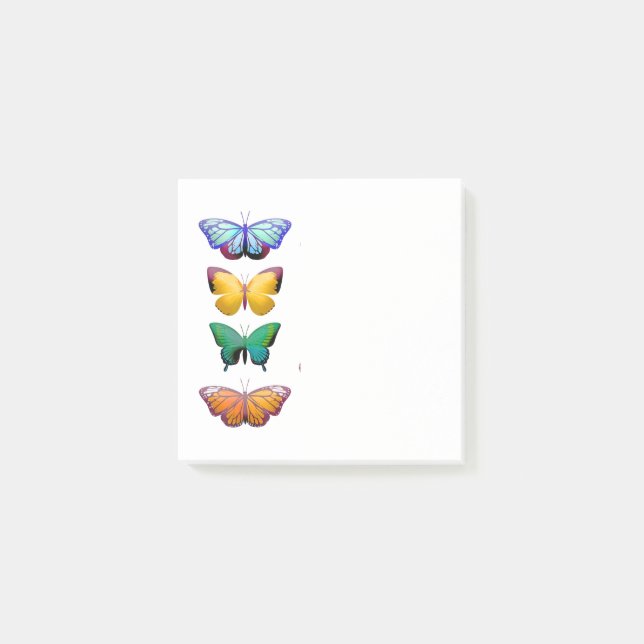 Butterflies Design Post-it Notes (Front)