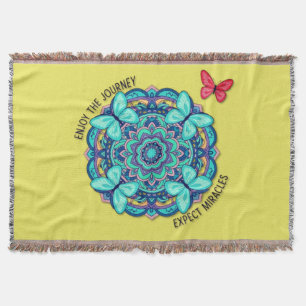 Butterflies Enjoy The Journey Throw Blanket