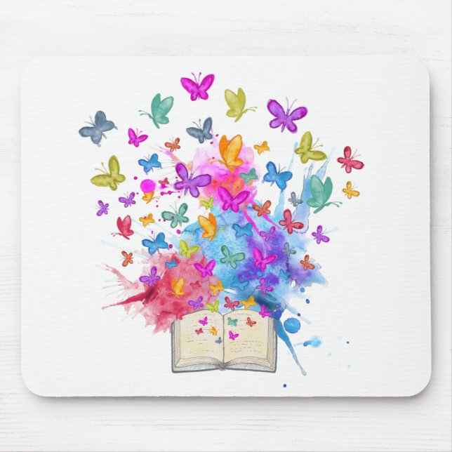 Butterflies explosion mouse pad (Front)
