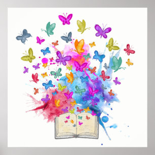 Butterflies explosion poster