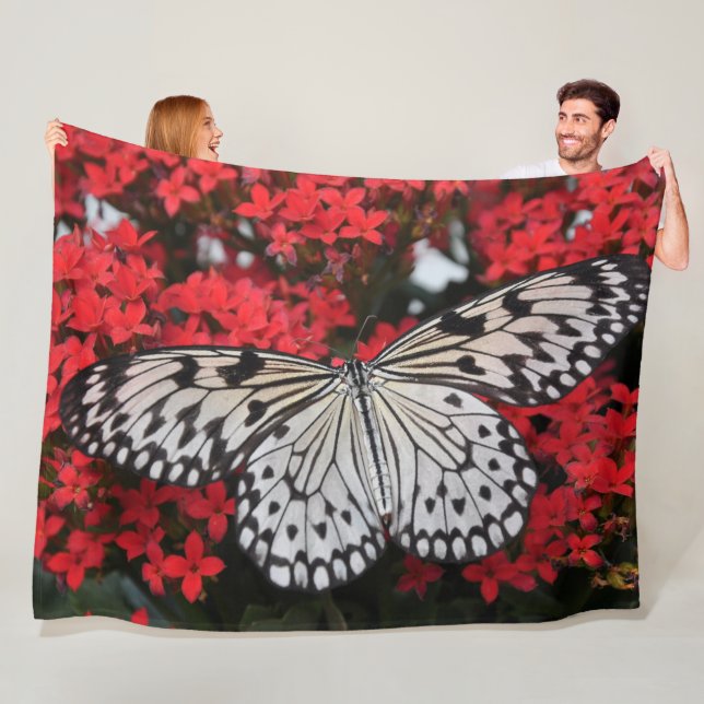 Butterflies Fleece Blanket (In Situ)