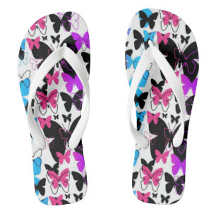 Butterflies flip flops