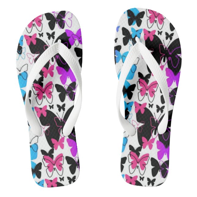 Butterflies  flip flops (Footbed)
