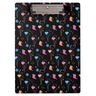 Butterflies & Floating Hearts Custom Clipboard