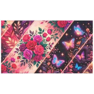 Butterflies, Floral Dreams & Golden Elegance Tablecloth