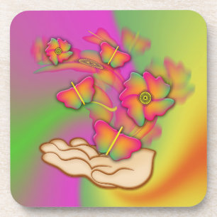 Butterflies & Flowers Coaster