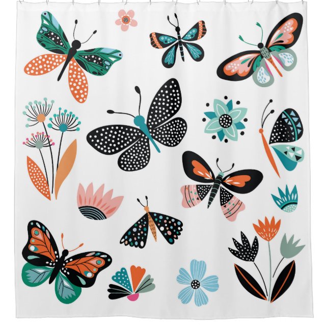 Butterflies Flowers: Hand Drawn Collection (Front)