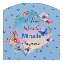 Butterflies & Flowers Positive Mindset Quote 