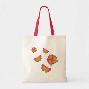 Butterflies & Flowers Tote Bag