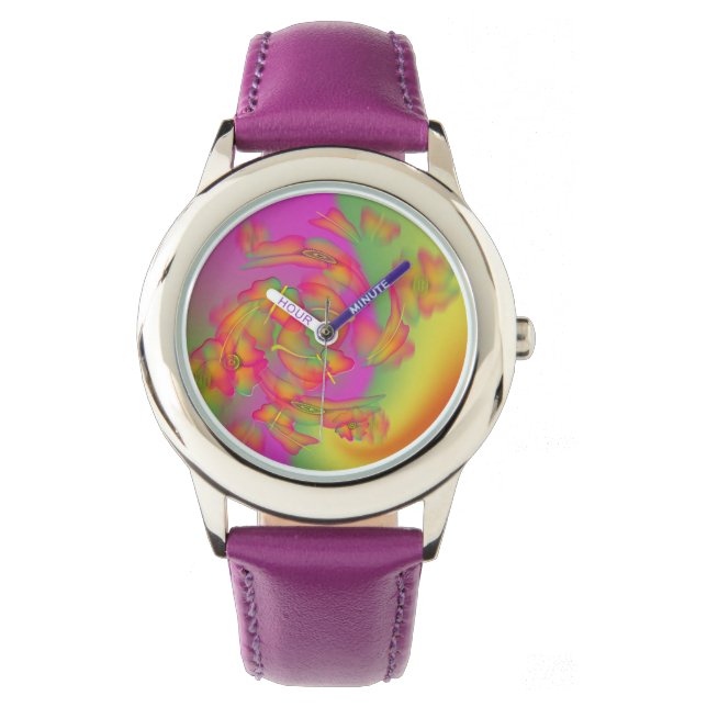 Butterflies & Flowers Watch (Front)