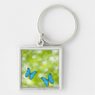 Butterflies flying keychain