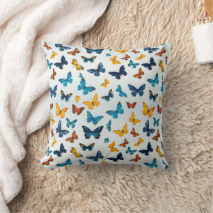Butterflies Flying Throw Pillow