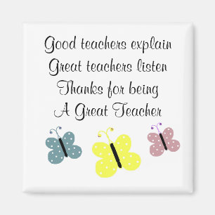 Butterflies for the Teacher Magnet