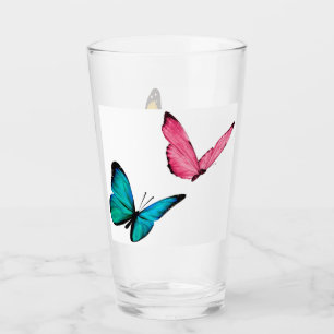 Butterflies Glass Cup