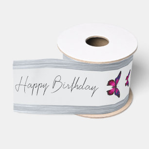 Butterflies  grosgrain ribbon