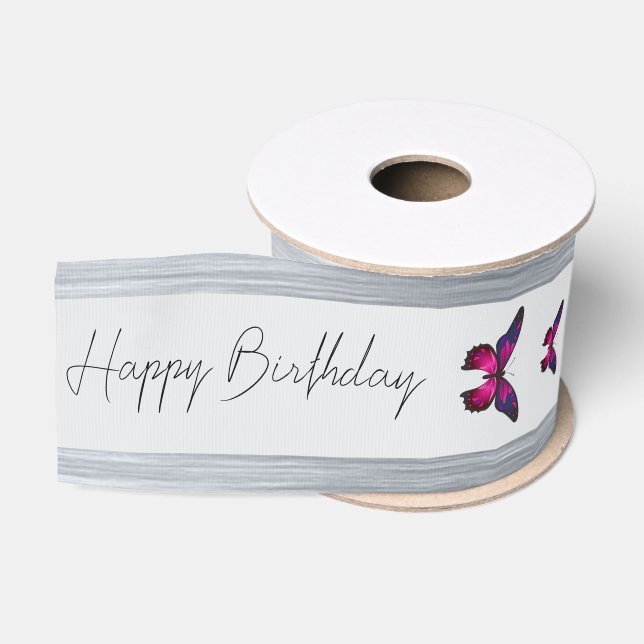 Butterflies  grosgrain ribbon (Spool)