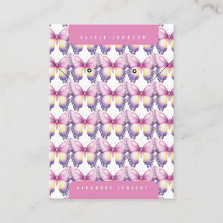 Butterflies Handmade DIY Jewelry Display Card