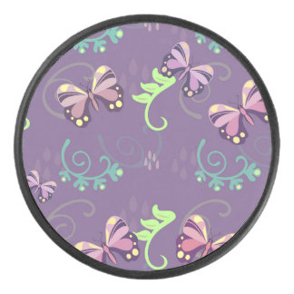 BUTTERFLIES HOCKEY PUCK