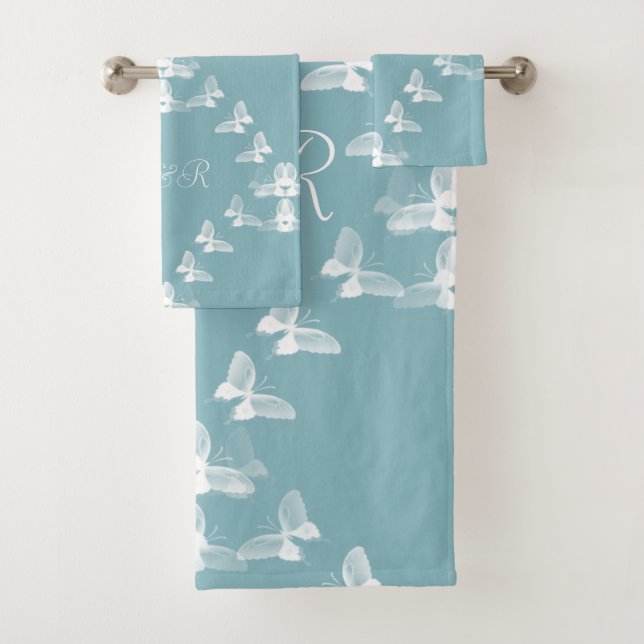 Butterflies in Flight Bath Towel Set (Insitu)