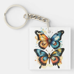Butterflies In Nature Keychain