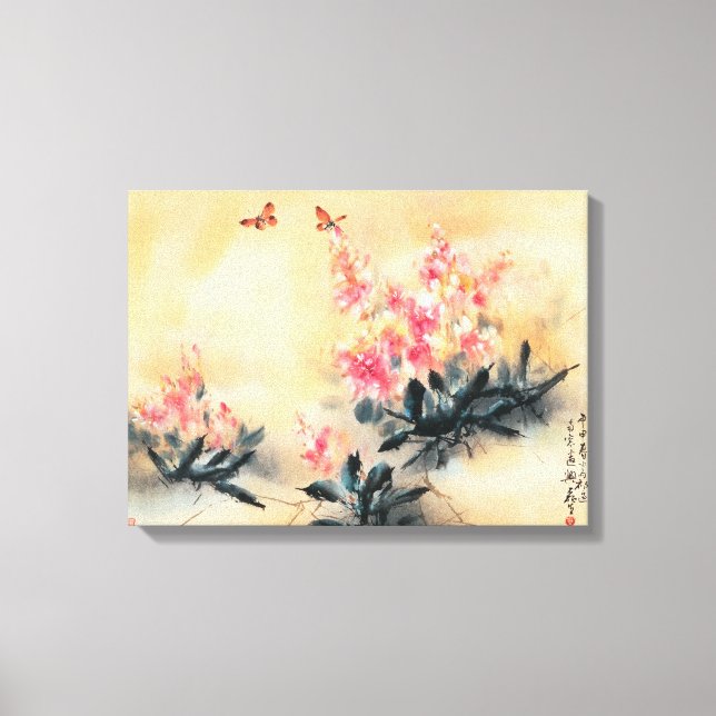 Butterflies in Spring Canvas Print (Front)