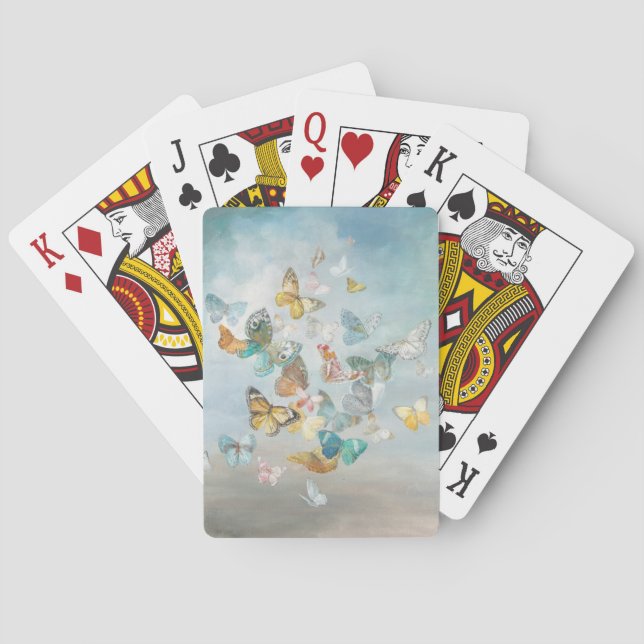 Butterflies in the Clouds Playing Cards (Back)