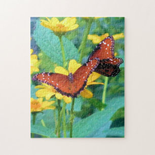 Butterflies in the Garden - 11x14 - 252 pieces Jigsaw Puzzle