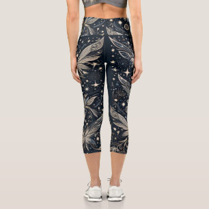 Butterflies in the moonlight capri leggings