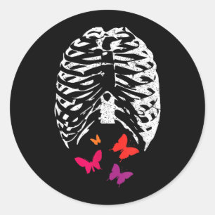 Butterflies In The Stomach Halloween Classic Round Sticker