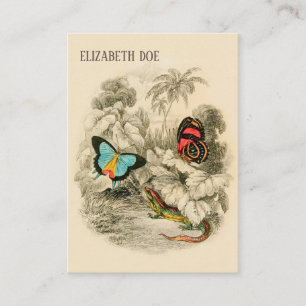 Butterflies in Tropical Forest - Nature Writer Business Card