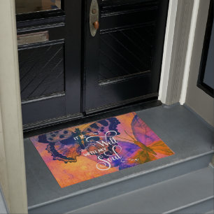 Butterflies It is well Doormat