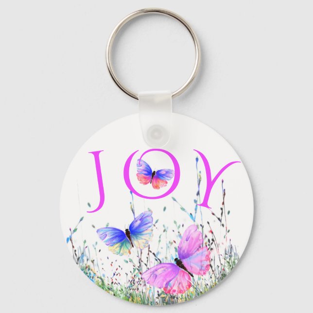 Butterflies Keychain Joy (Front)