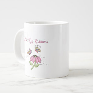 Butterflies Kissing a Flower Large Coffee Mug