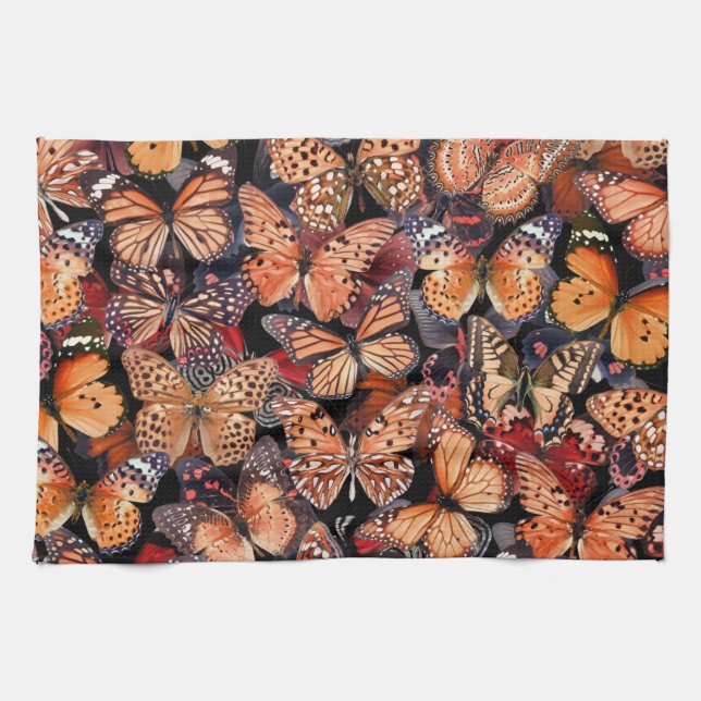 Butterflies Kitchen Towel (Horizontal)