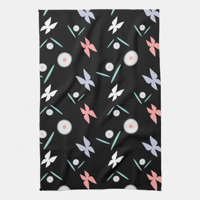 Butterflies Kitchen Towel (Vertical)