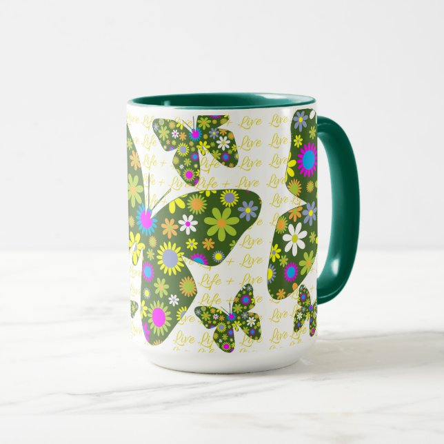 Butterflies Life Mug (Front Right)
